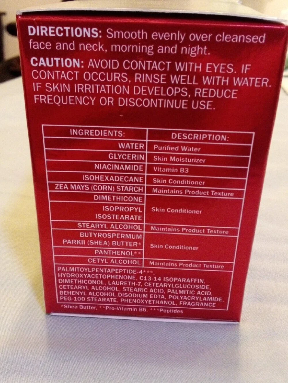 OLAY Regenerist Hydrating Moisturizer - Red and Gold Packaging